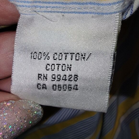 Bugatchi uomo striped button up dress shirt xxl - Picture 7 of 8